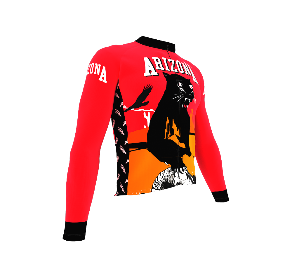 ScudoPro Pro Thermal Long Sleeve Cycling Jersey Arizona USA state Icon landmark identity  | Men and Women