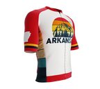 ScudoPro Pro-Elite Short Sleeve Cycling Jersey Arkansas USA State Icon landmark symbol identity  | Men and Women