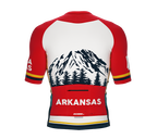 ScudoPro Pro-Elite Short Sleeve Cycling Jersey Arkansas USA State Icon landmark symbol identity  | Men and Women