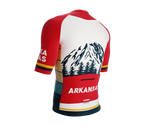 ScudoPro Pro-Elite Short Sleeve Cycling Jersey Arkansas USA State Icon landmark symbol identity  | Men and Women