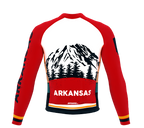 ScudoPro Pro Thermal Long Sleeve Cycling Jersey Arkansas USA state Icon landmark identity  | Men and Women