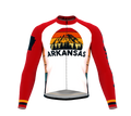 ScudoPro Pro Thermal Long Sleeve Cycling Jersey Arkansas USA state Icon landmark identity  | Men and Women