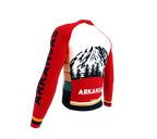 ScudoPro Pro Thermal Long Sleeve Cycling Jersey Arkansas USA state Icon landmark identity  | Men and Women