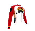 ScudoPro Pro Thermal Long Sleeve Cycling Jersey Arkansas USA state Icon landmark identity  | Men and Women