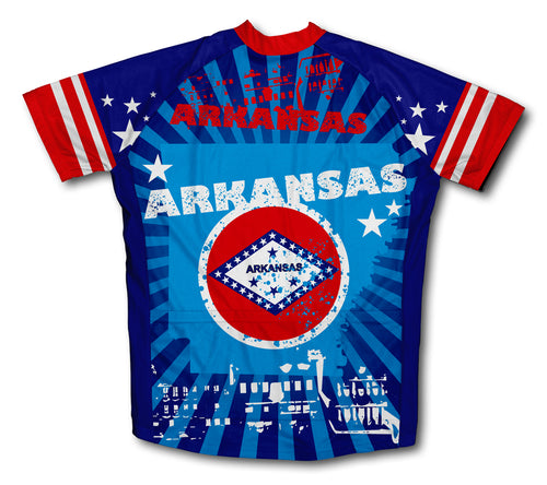 Arkansas Short Sleeve Cycling Jersey for Men and Women
