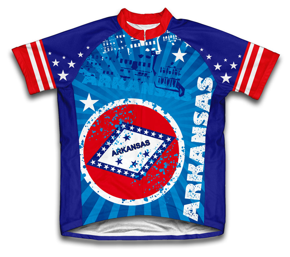 Arkansas Short Sleeve Cycling Jersey for Men and Women