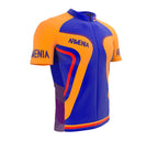 Armenia  Full Zipper Bike Short Sleeve Cycling Jersey