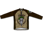 Army Skull Short Sleeve Cycling Jersey for Men and Women