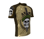Army Skull Cycling Jersey Short Sleeve for Men and Women
