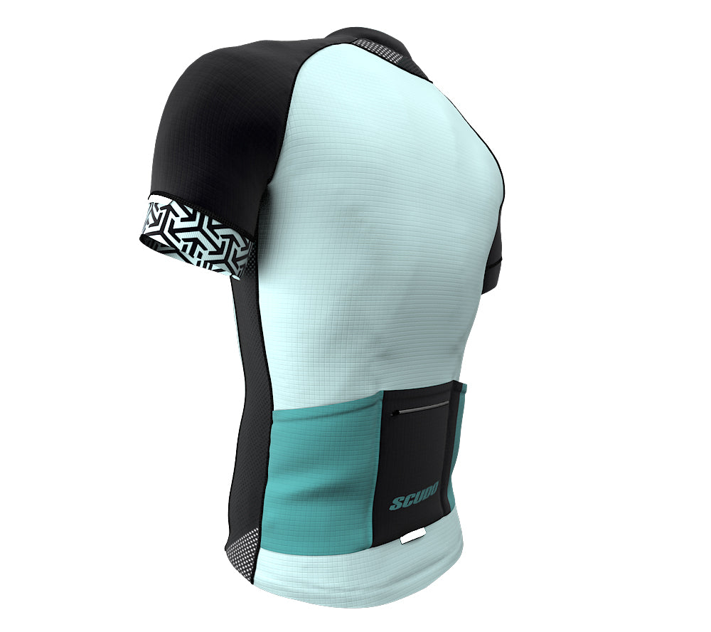 Arrows Blue Short Sleeve Cycling PRO Jersey