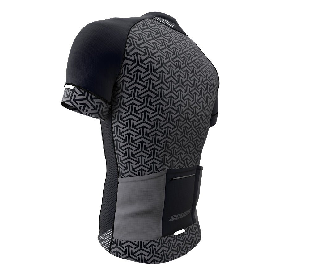 Arrows Gray Short Sleeve Cycling PRO Jersey