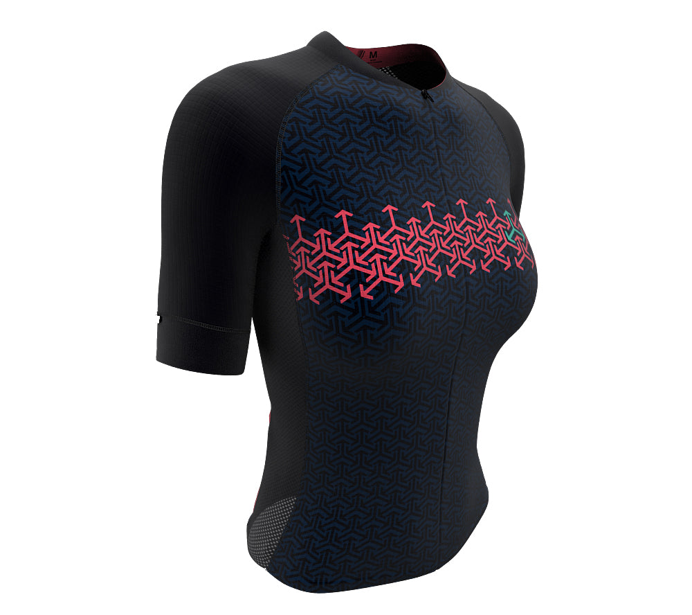 Arrows Pink Short Sleeve Cycling PRO Jersey