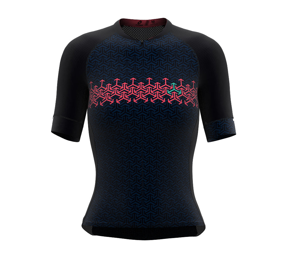 Arrows Pink Short Sleeve Cycling PRO Jersey