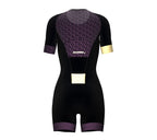 Arrows Purple Scudopro Cycling Skin Suit Short Sleeve for Woman