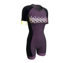 Arrows Purple Scudopro Cycling Skin Suit Short Sleeve for Woman
