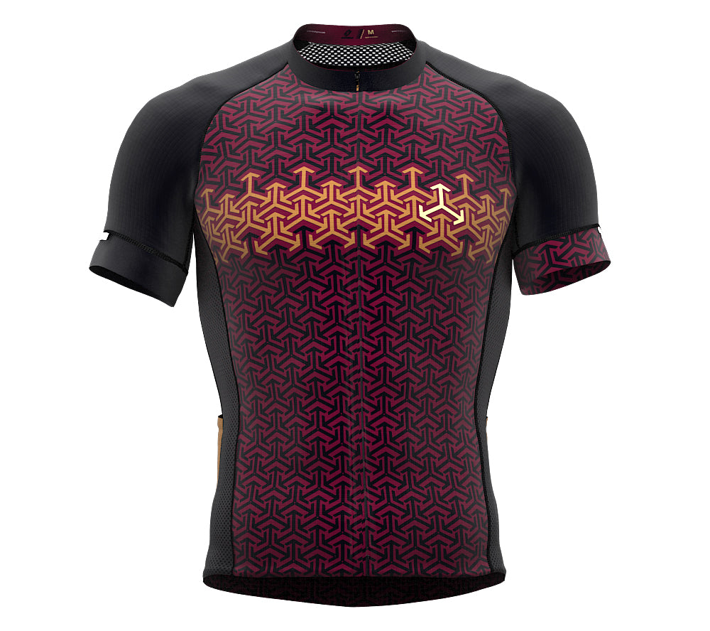 Arrows Red Short Sleeve Cycling PRO Jersey
