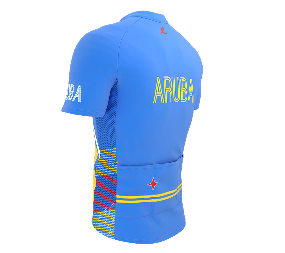 Aruba  Full Zipper Bike Short Sleeve Cycling Jersey