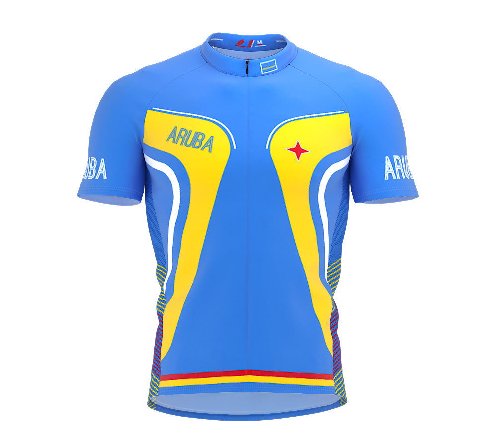 Aruba  Full Zipper Bike Short Sleeve Cycling Jersey