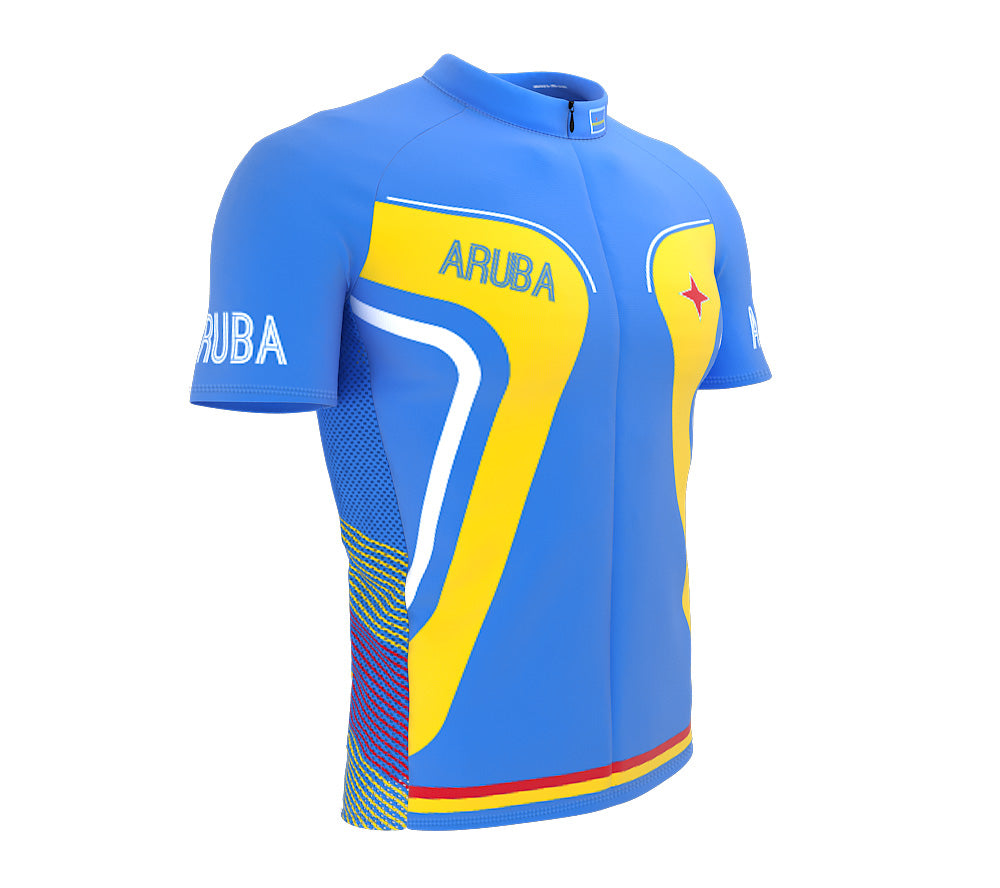 Aruba  Full Zipper Bike Short Sleeve Cycling Jersey