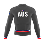 ScudoPro Pro Thermal Long Sleeve Cycling Jersey Country CODE Australia Gray | Men and Women