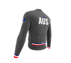 ScudoPro Pro Thermal Long Sleeve Cycling Jersey Country CODE Australia Gray | Men and Women