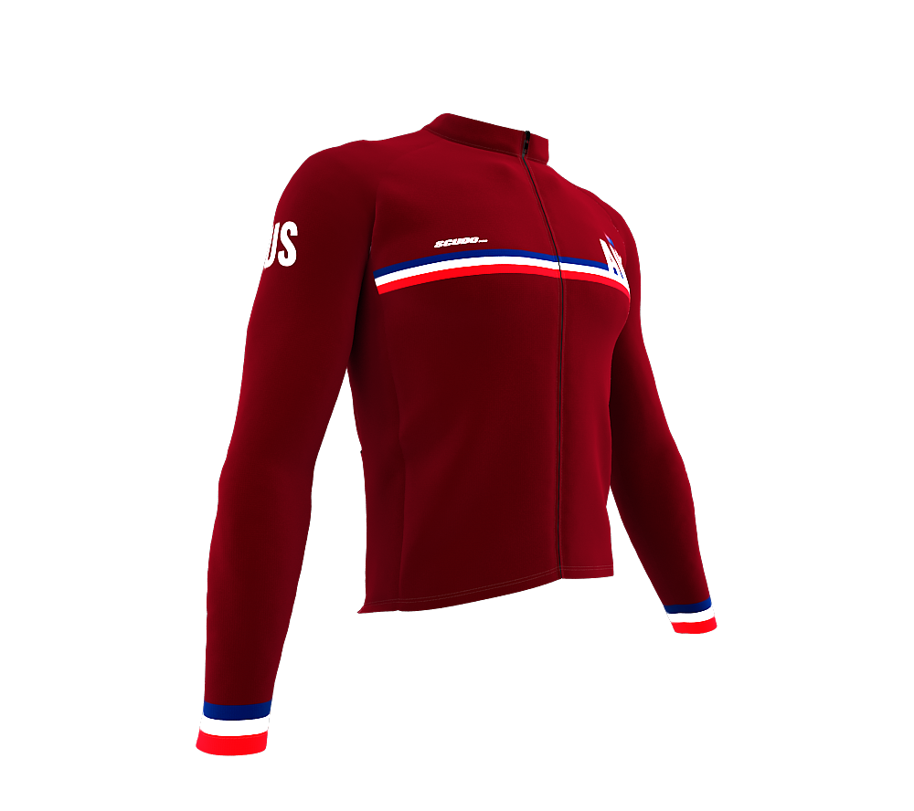 ScudoPro Pro Thermal Long Sleeve Cycling Jersey Country CODE Australia Vine | Men and Women