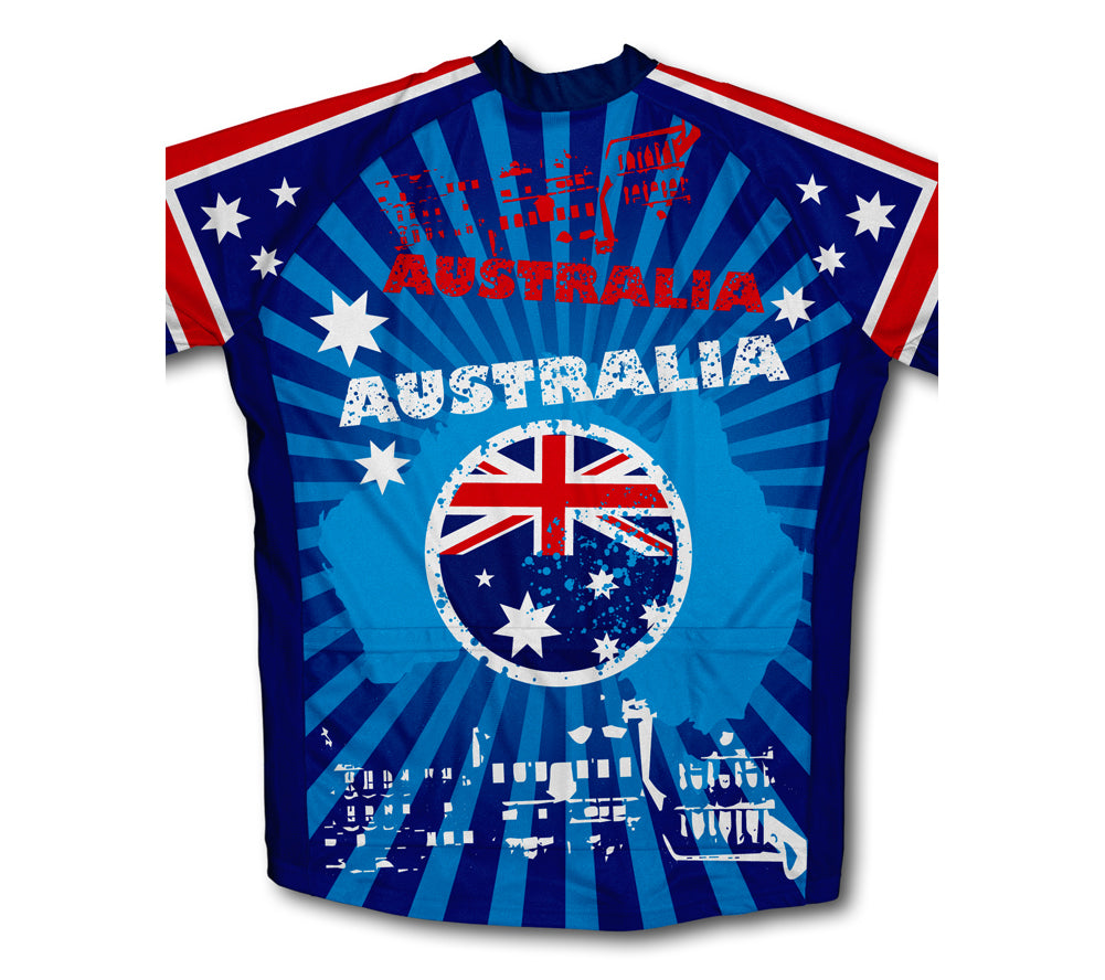 Australia Short Sleeve Cycling Jersey for Men and Women