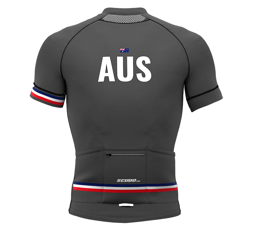 Australia Gray CODE Short Sleeve Cycling PRO Jersey for Men and Women