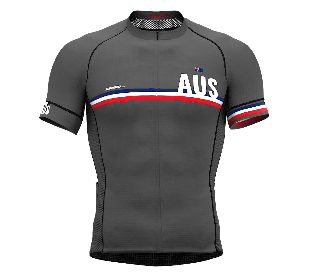 Australia Gray CODE Short Sleeve Cycling PRO Jersey for Men and WomenAustralia Gray CODE Short Sleeve Cycling PRO Jersey for Men and Women