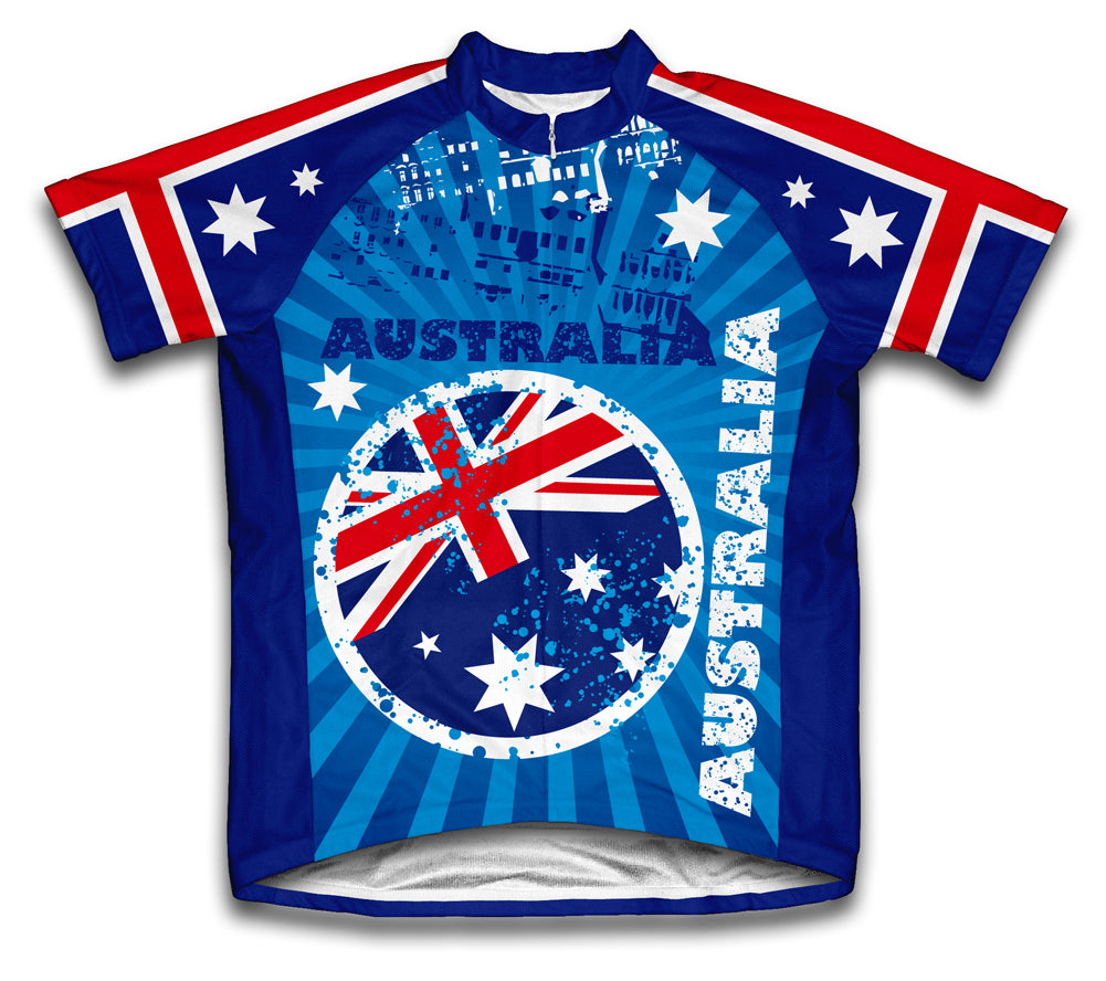 Australia Short Sleeve Cycling Jersey for Men and Women