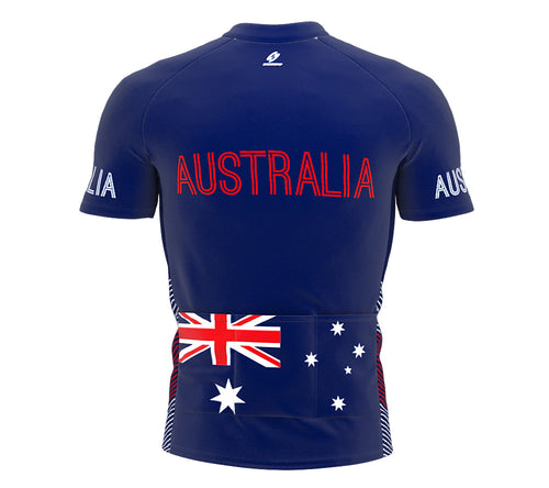 Australia  Full Zipper Bike Short Sleeve Cycling Jersey