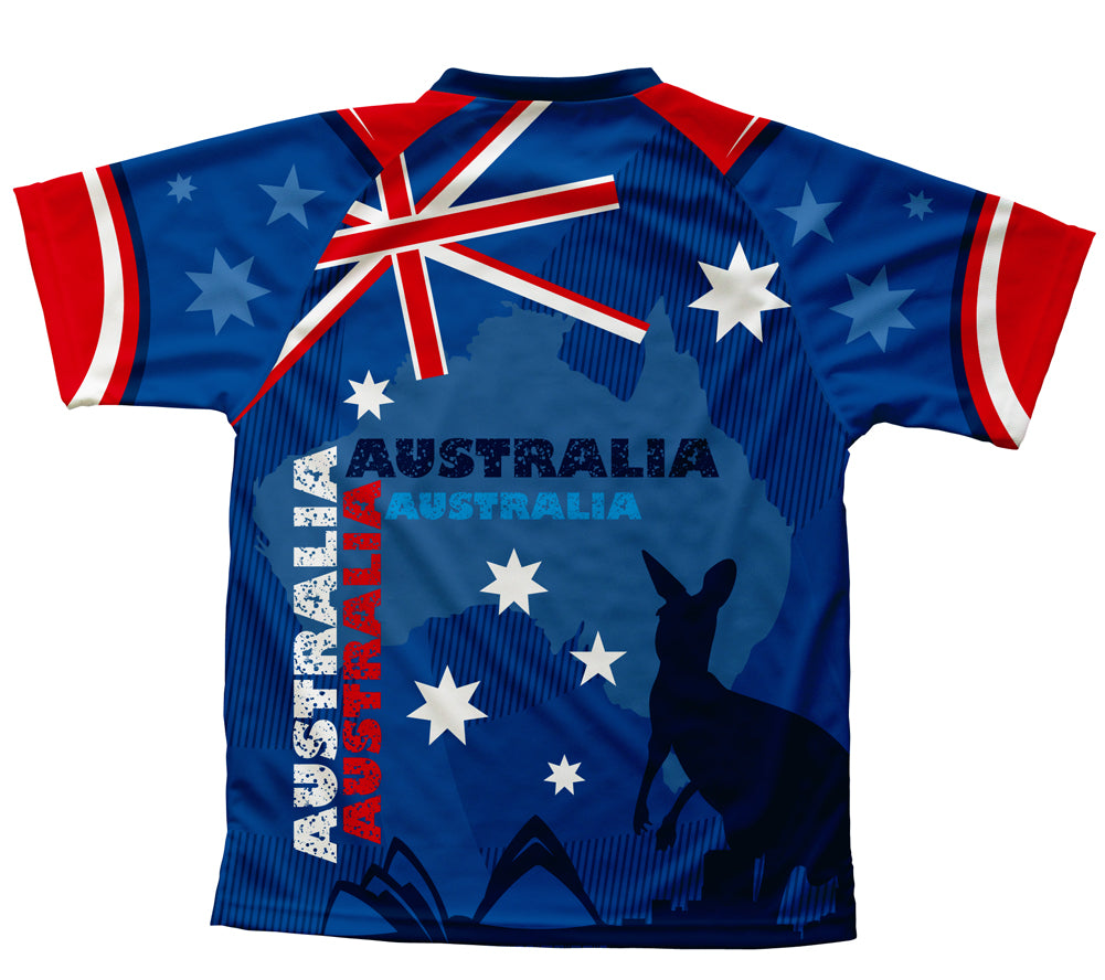 Australia Kangaroo Technical T-Shirt for Men and Women