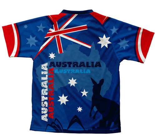 Australia Kangaroo Technical T-Shirt for Men and Women