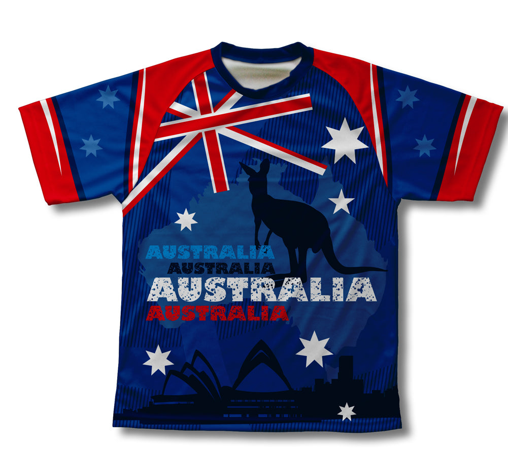 Australia Kangaroo Technical T-Shirt for Men and Women
