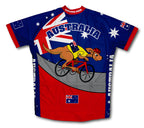 Australia Kangaroo Rider Short Sleeve Cycling Jersey for Men and Women