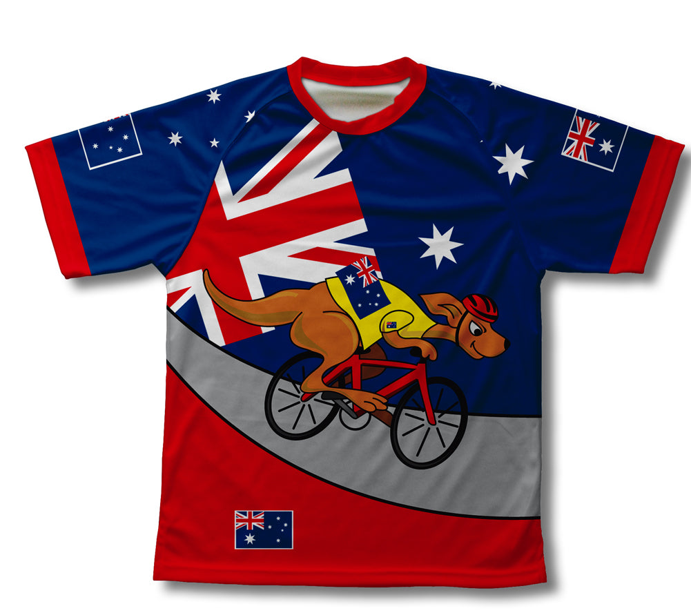 Australia Kangaroo Rider Technical T-Shirt for Men and Women