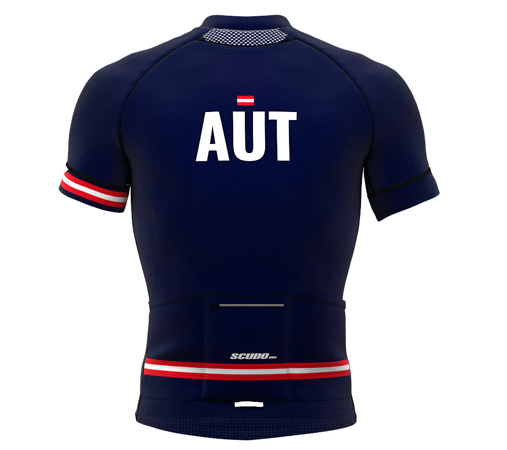 Austria Blue CODE Short Sleeve Cycling PRO Jersey for Men and Women