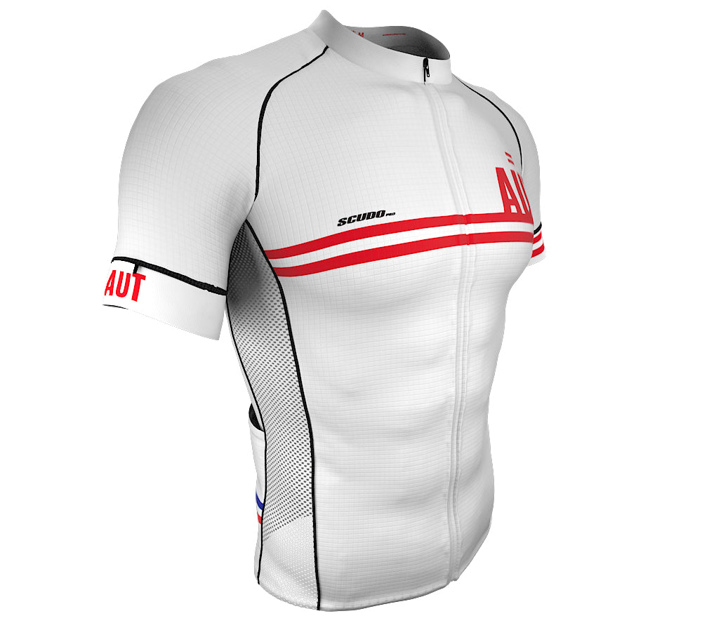 Austria White CODE Short Sleeve Cycling PRO Jersey for Men and Women