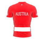 Austria  Full Zipper Bike Short Sleeve Cycling Jersey