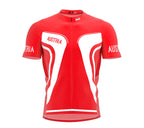Austria  Full Zipper Bike Short Sleeve Cycling Jersey