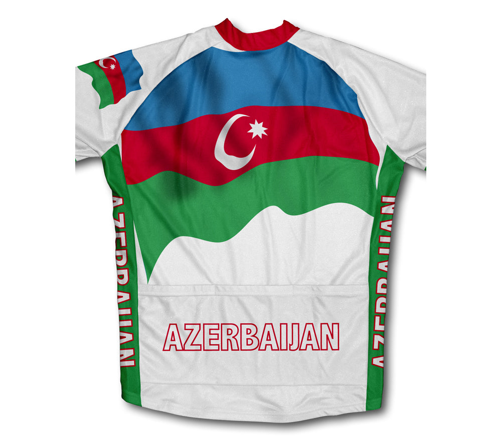 Azerbaijan Flag Cycling Jersey for Men and Women