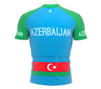 Azerbaijan  Full Zipper Bike Short Sleeve Cycling Jersey