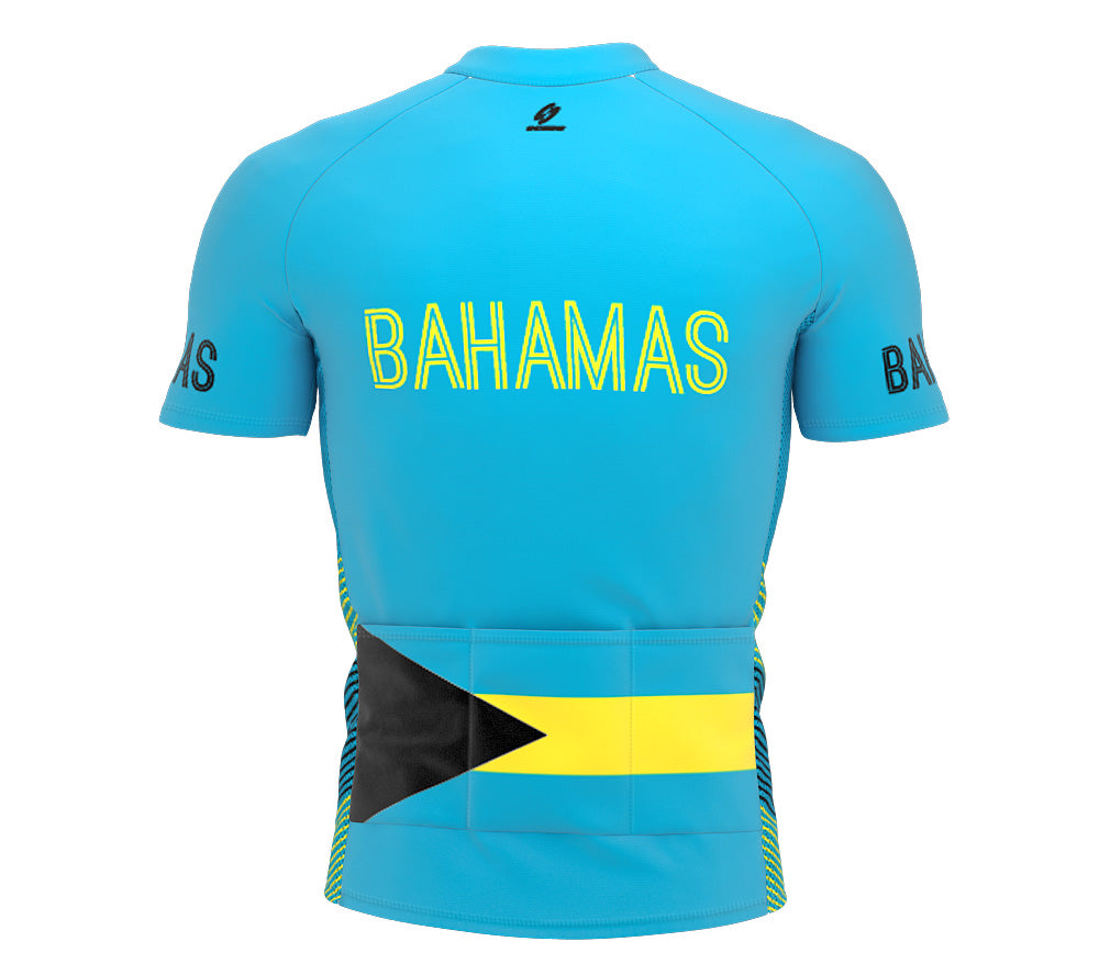 Bahamas  Full Zipper Bike Short Sleeve Cycling Jersey