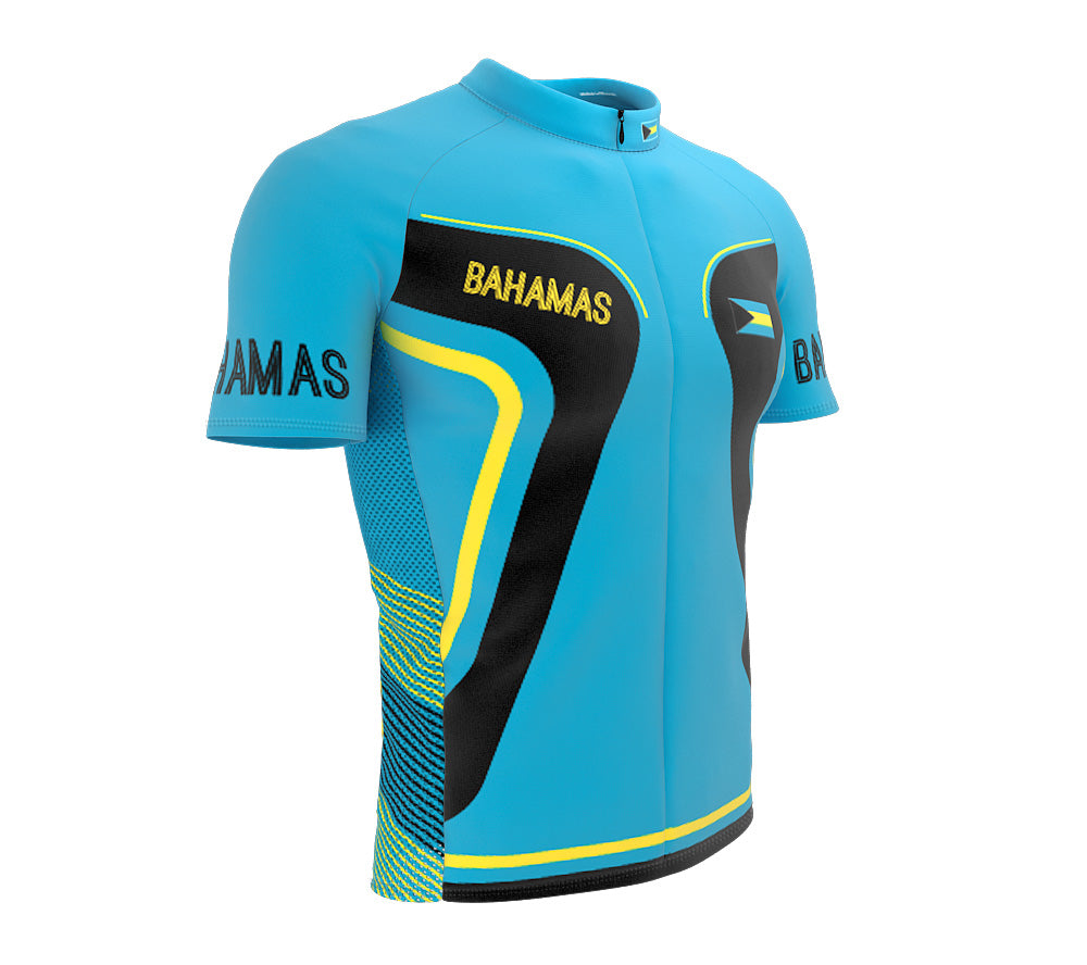 Bahamas  Full Zipper Bike Short Sleeve Cycling Jersey