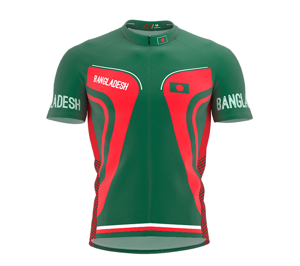 Bangladesh  Full Zipper Bike Short Sleeve Cycling Jersey