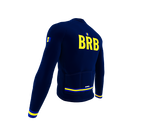 ScudoPro Pro Thermal Long Sleeve Cycling Jersey Country CODE Barbados Blue | Men and Women