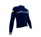 ScudoPro Pro Thermal Long Sleeve Cycling Jersey Country CODE Barbados Blue | Men and Women