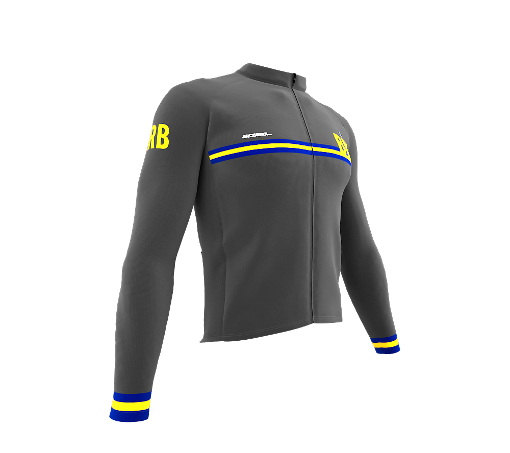 ScudoPro Pro Thermal Long Sleeve Cycling Jersey Country CODE Barbados Gray | Men and Women