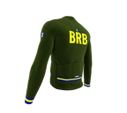 ScudoPro Pro Thermal Long Sleeve Cycling Jersey Country CODE Barbados Green | Men and Women