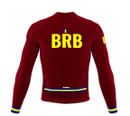 ScudoPro Pro Thermal Long Sleeve Cycling Jersey Country CODE Barbados Vine | Men and Women